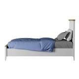 Кровать Квадро-С 90 Белый лак + антик №24 картинка 5 Кровать Квадро-С 90 Белый лак + антик №24 картинка 5